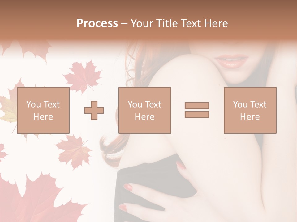 Woman With Red Hair PowerPoint Template