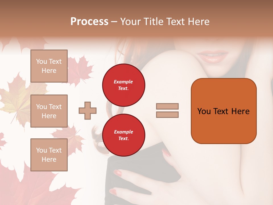 Woman With Red Hair PowerPoint Template