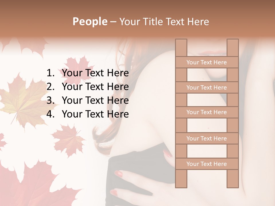 Woman With Red Hair PowerPoint Template