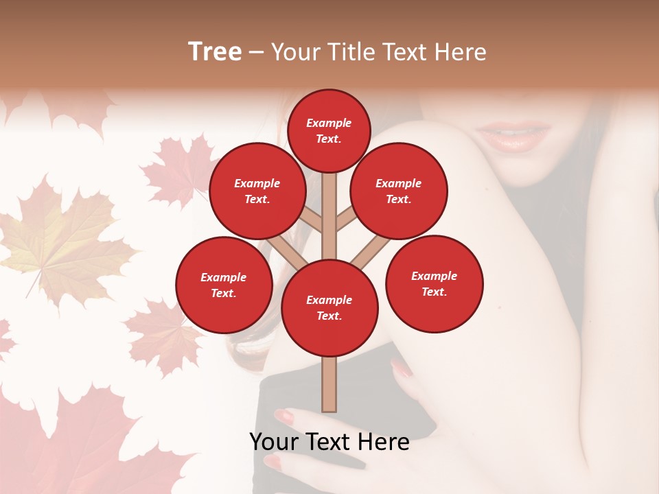 Woman With Red Hair PowerPoint Template