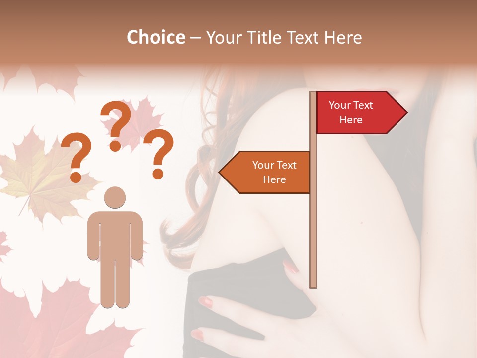 Woman With Red Hair PowerPoint Template