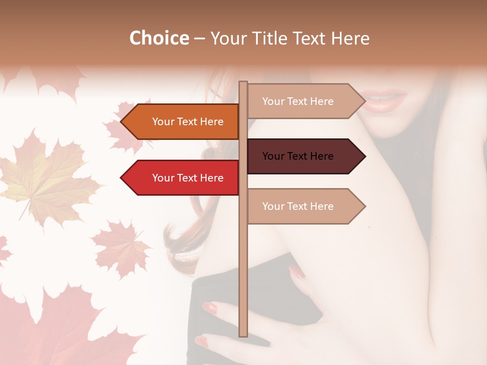 Woman With Red Hair PowerPoint Template