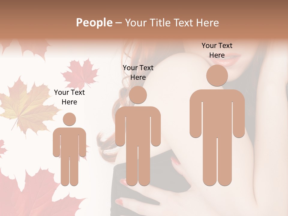 Woman With Red Hair PowerPoint Template