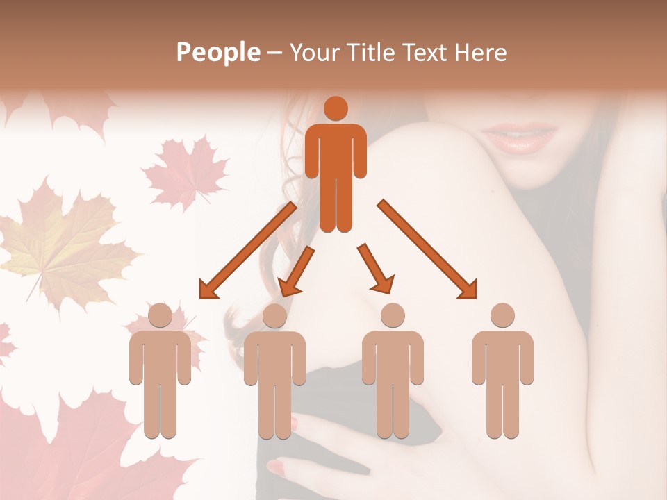 Woman With Red Hair PowerPoint Template