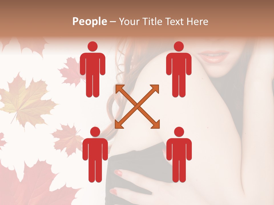 Woman With Red Hair PowerPoint Template