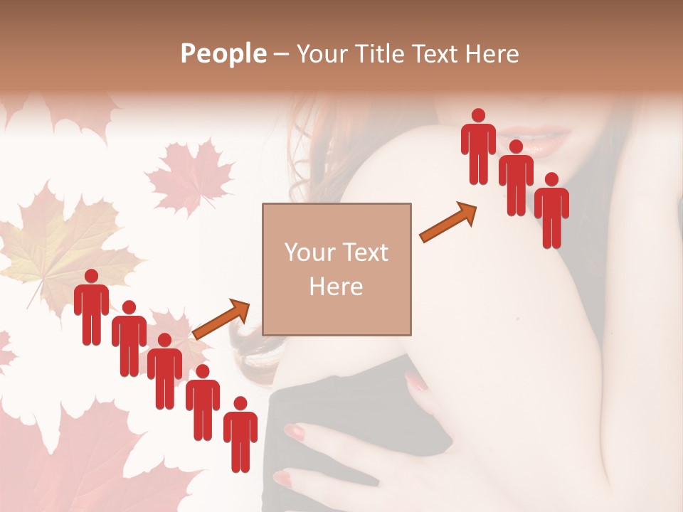 Woman With Red Hair PowerPoint Template