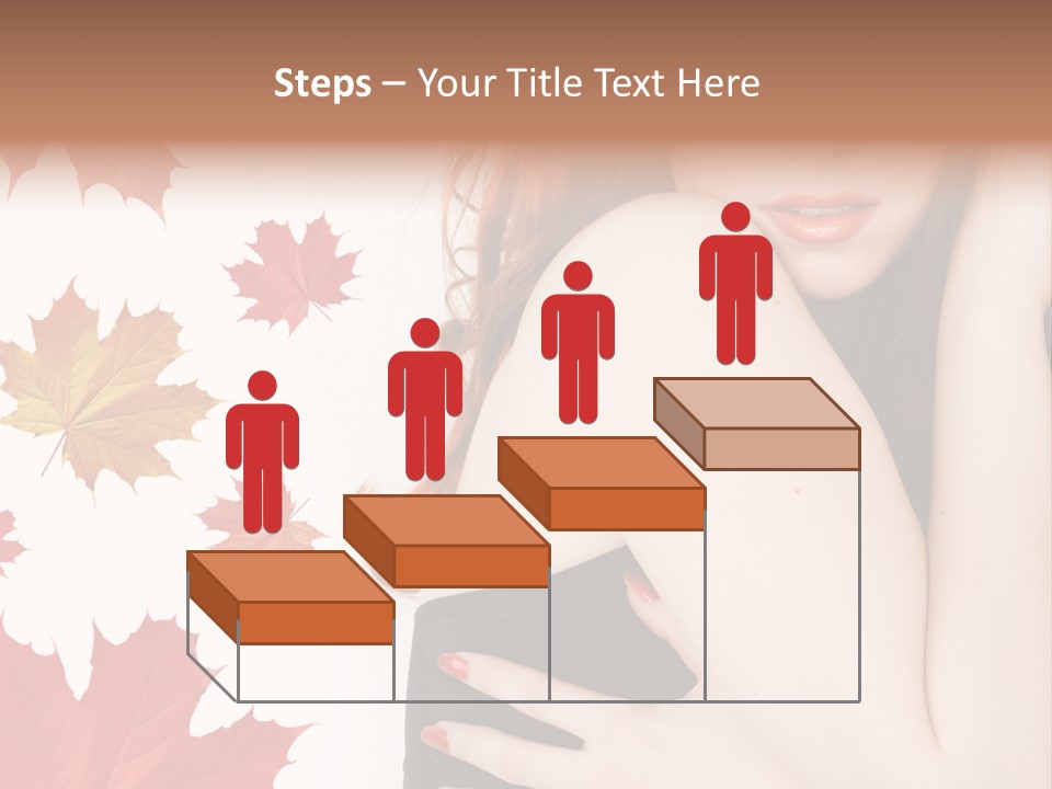 Woman With Red Hair PowerPoint Template