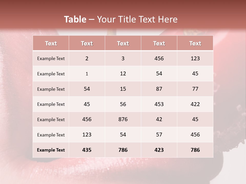 Natural Playful Face PowerPoint Template