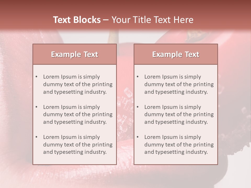 Natural Playful Face PowerPoint Template