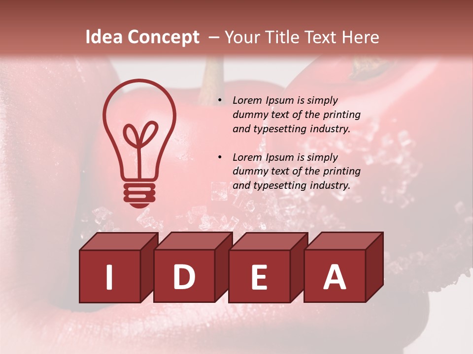 Natural Playful Face PowerPoint Template