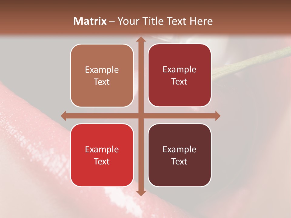 Makeup Berry Closeup PowerPoint Template