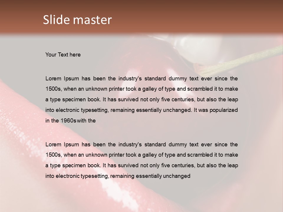 Makeup Berry Closeup PowerPoint Template