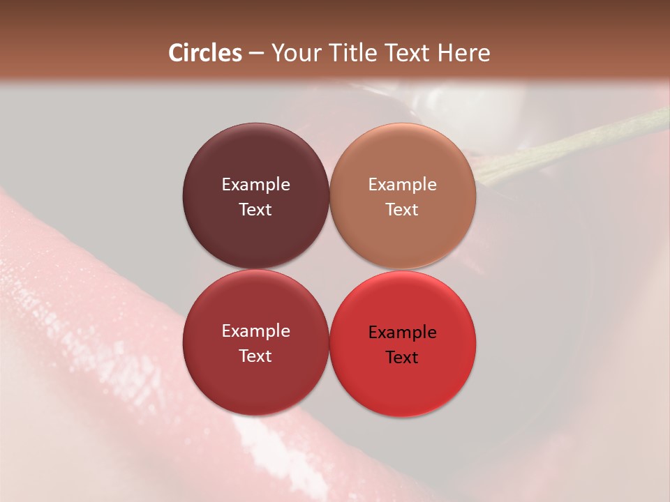 Makeup Berry Closeup PowerPoint Template