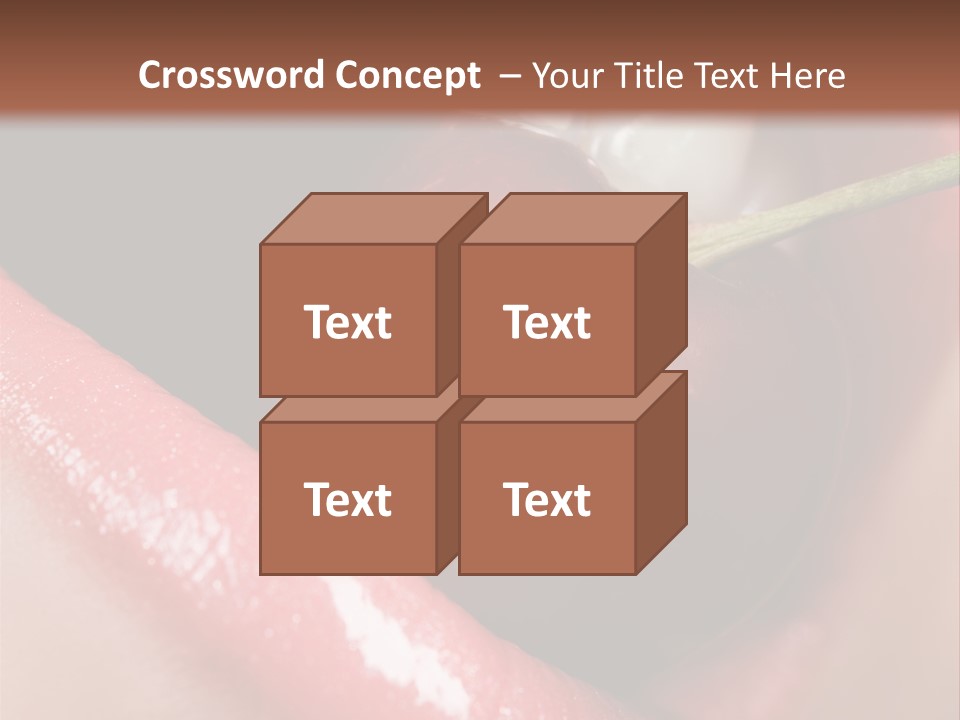 Makeup Berry Closeup PowerPoint Template