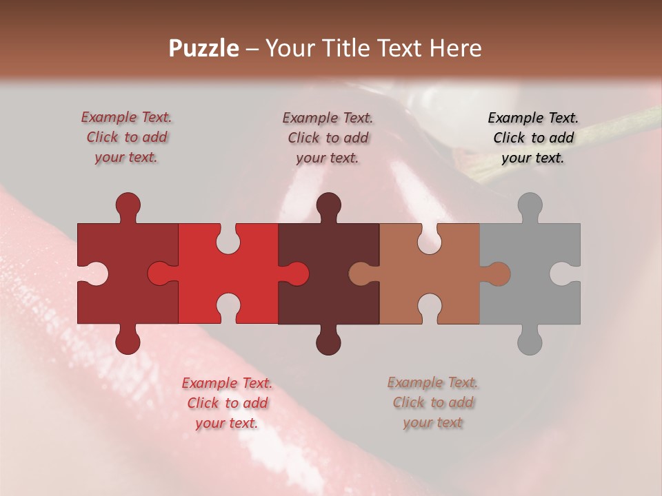 Makeup Berry Closeup PowerPoint Template