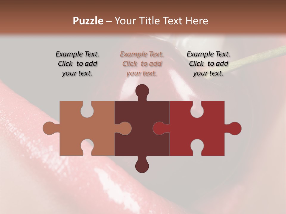 Makeup Berry Closeup PowerPoint Template