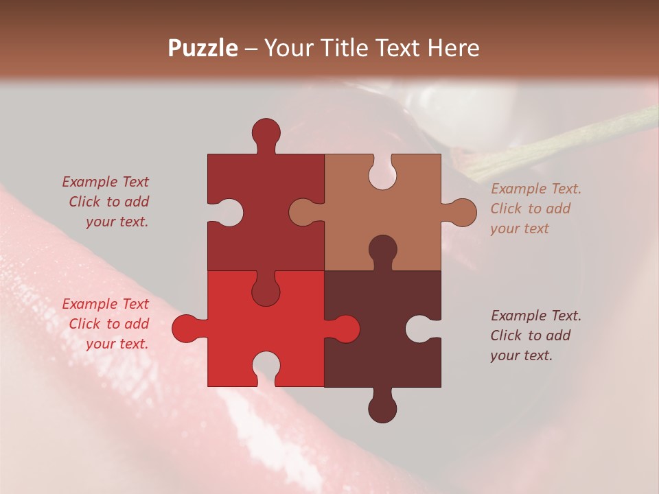 Makeup Berry Closeup PowerPoint Template