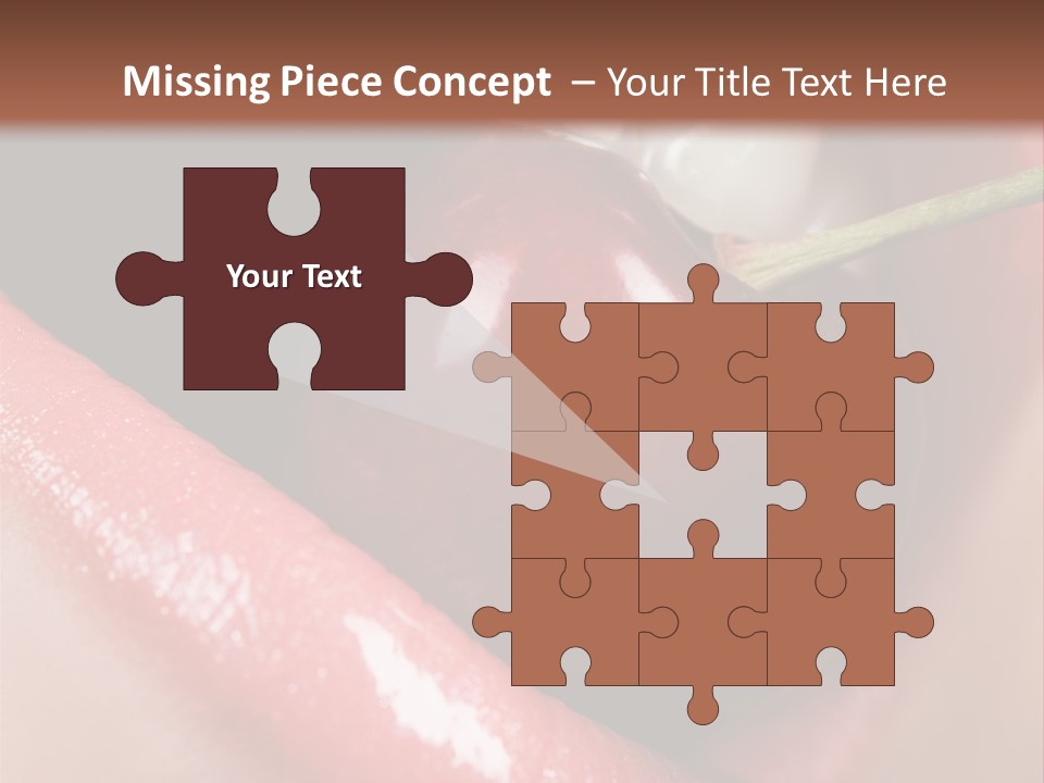 Makeup Berry Closeup PowerPoint Template