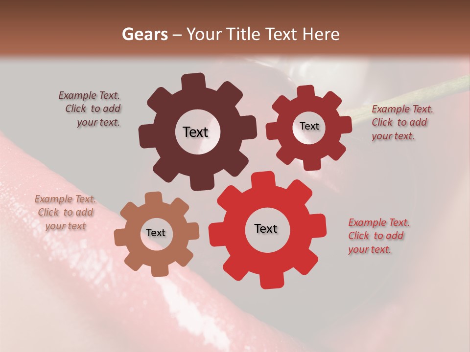 Makeup Berry Closeup PowerPoint Template