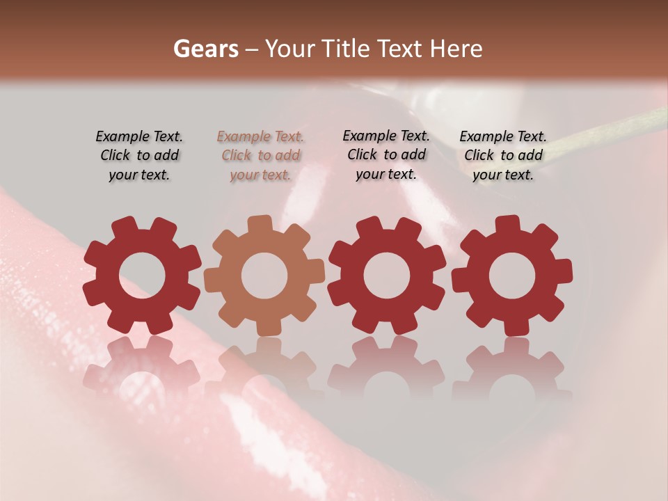 Makeup Berry Closeup PowerPoint Template