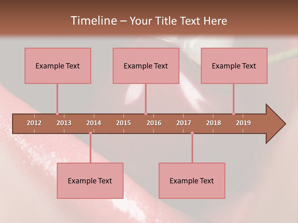 Makeup Berry Closeup PowerPoint Template