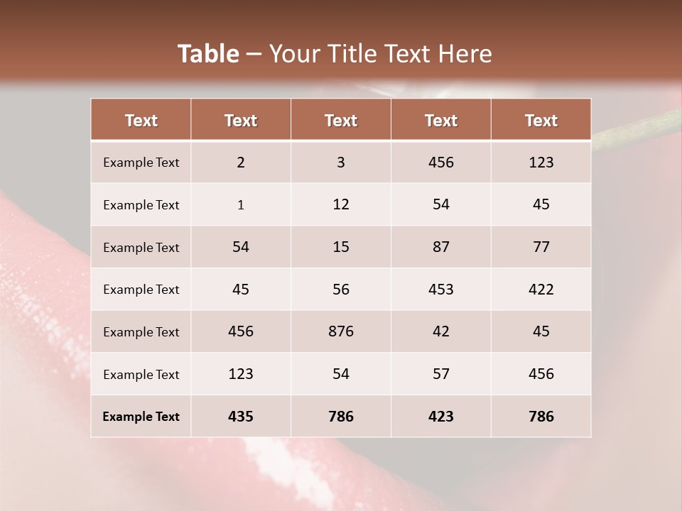 Makeup Berry Closeup PowerPoint Template