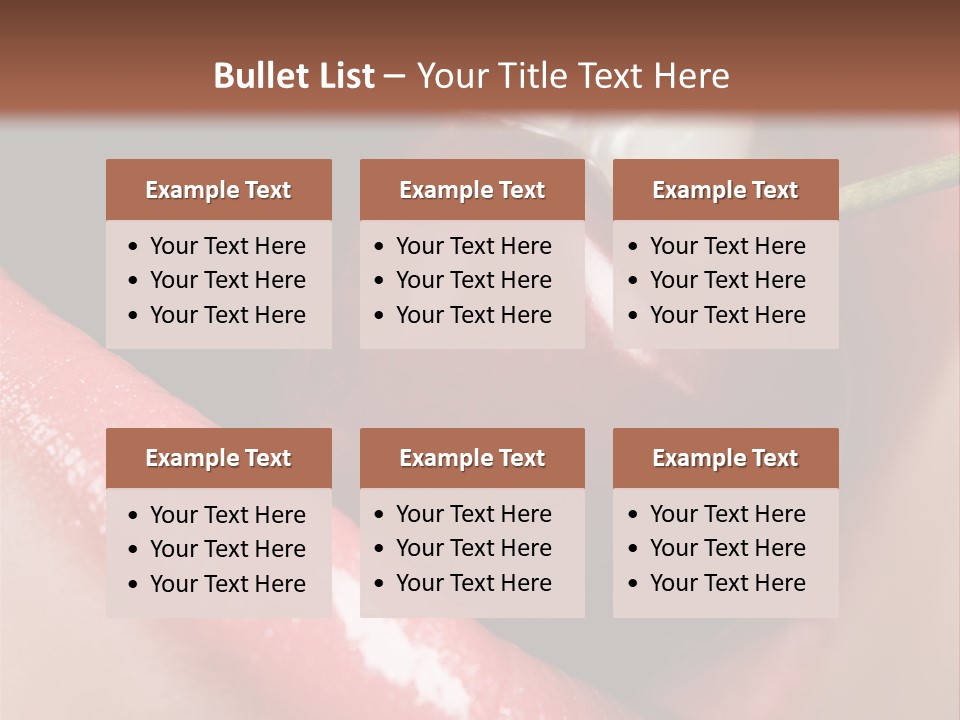 Makeup Berry Closeup PowerPoint Template