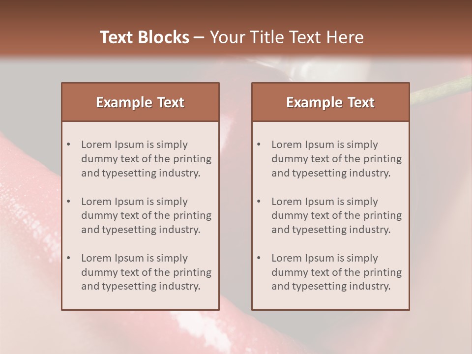 Makeup Berry Closeup PowerPoint Template