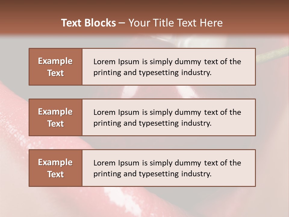 Makeup Berry Closeup PowerPoint Template