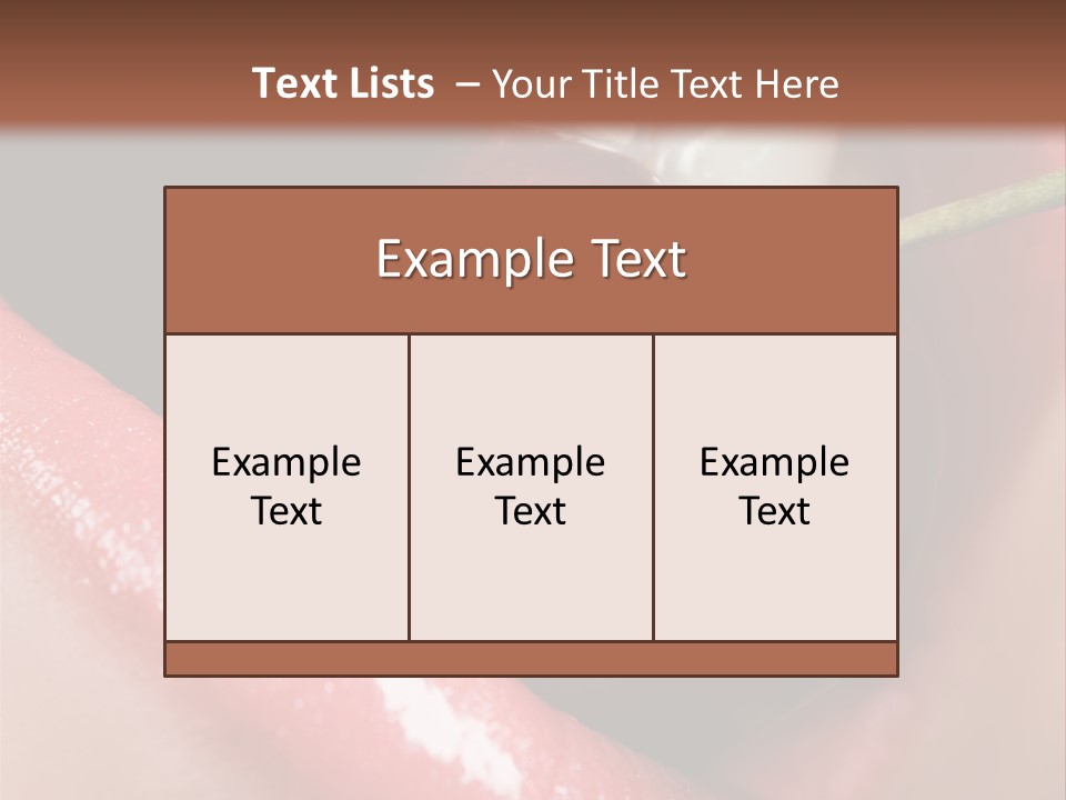 Makeup Berry Closeup PowerPoint Template
