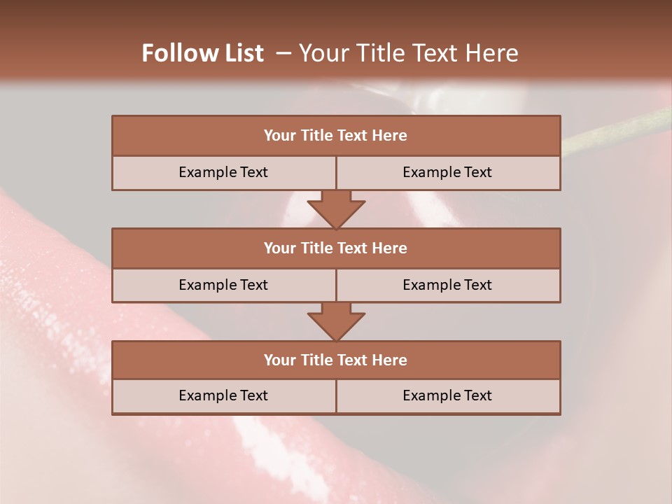 Makeup Berry Closeup PowerPoint Template