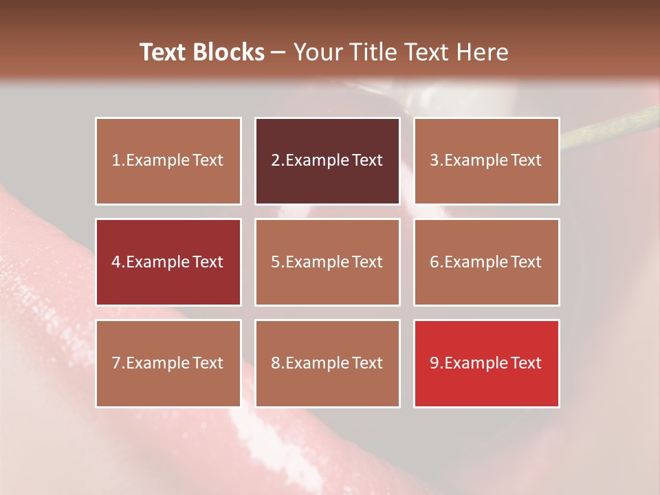 Makeup Berry Closeup PowerPoint Template