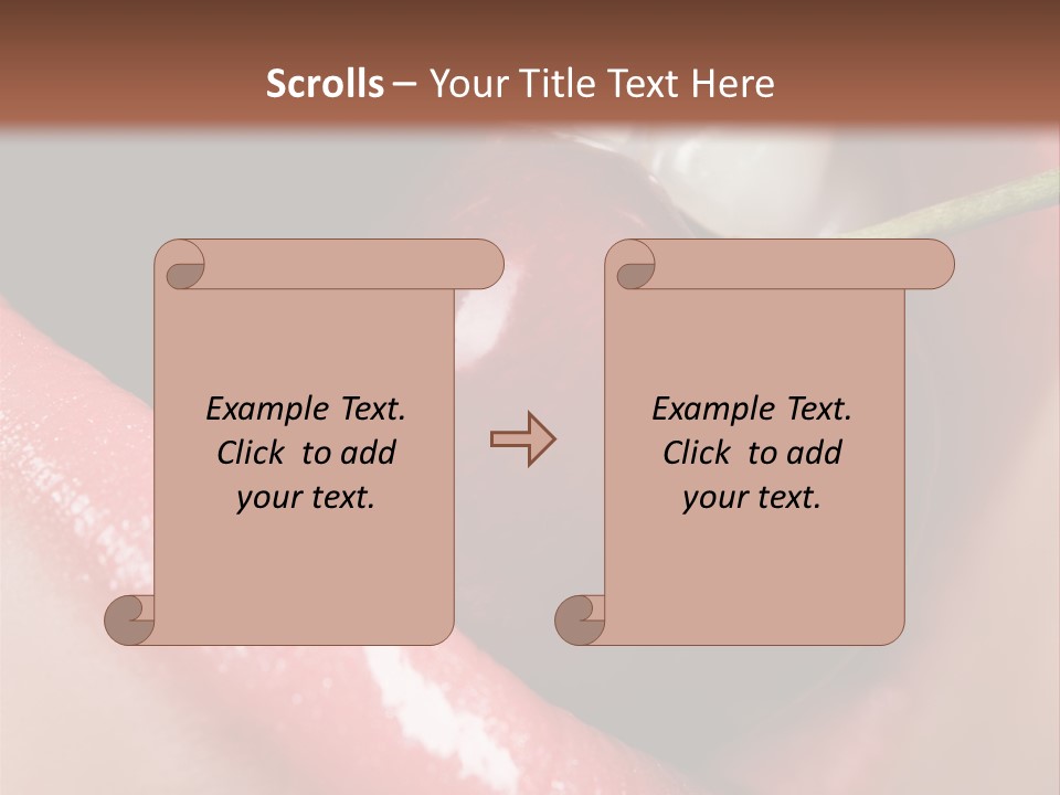 Makeup Berry Closeup PowerPoint Template