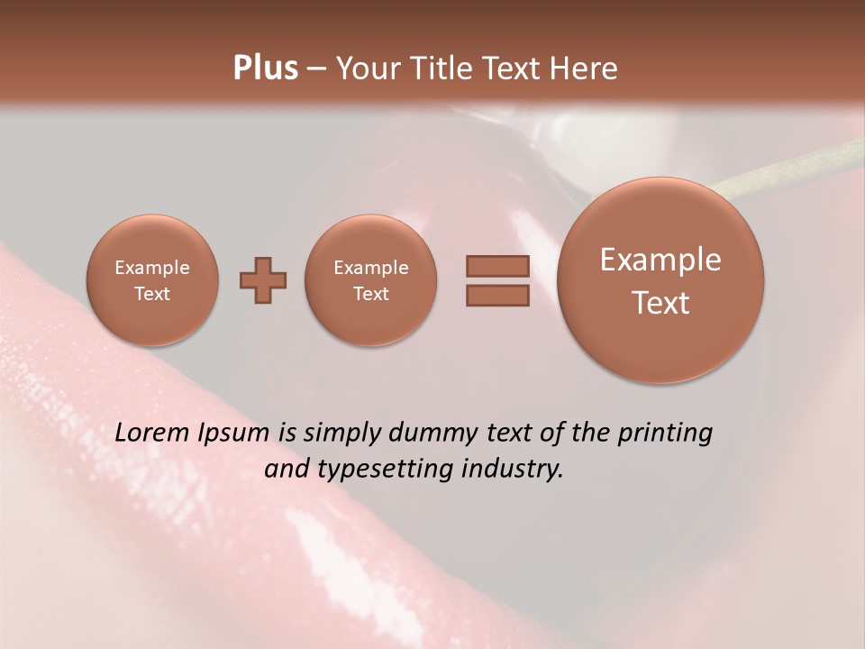 Makeup Berry Closeup PowerPoint Template