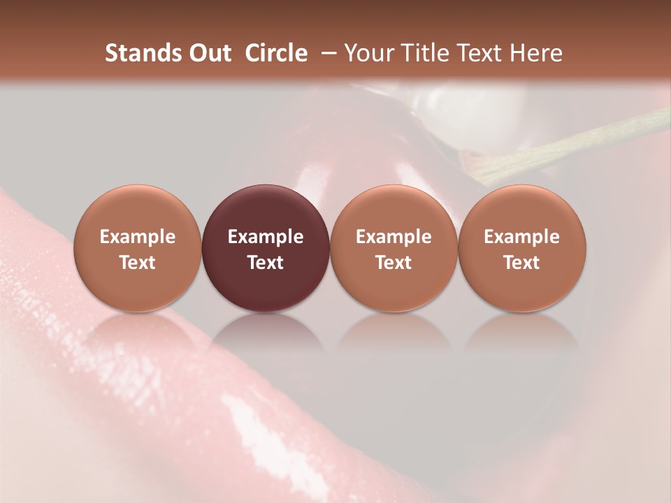 Makeup Berry Closeup PowerPoint Template