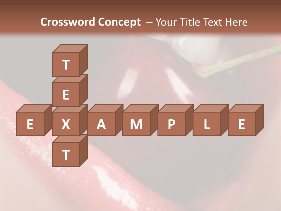 Makeup Berry Closeup PowerPoint Template