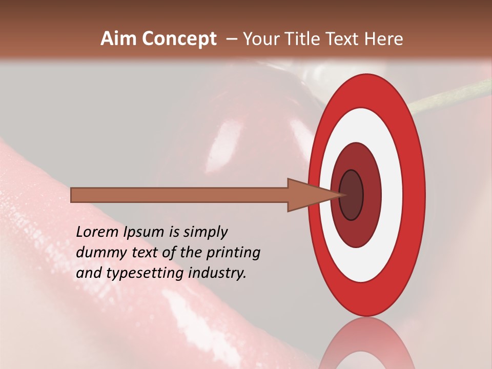 Makeup Berry Closeup PowerPoint Template