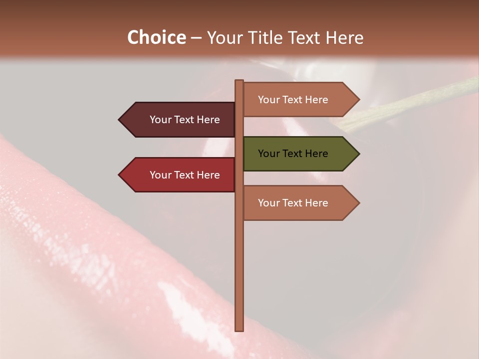 Makeup Berry Closeup PowerPoint Template