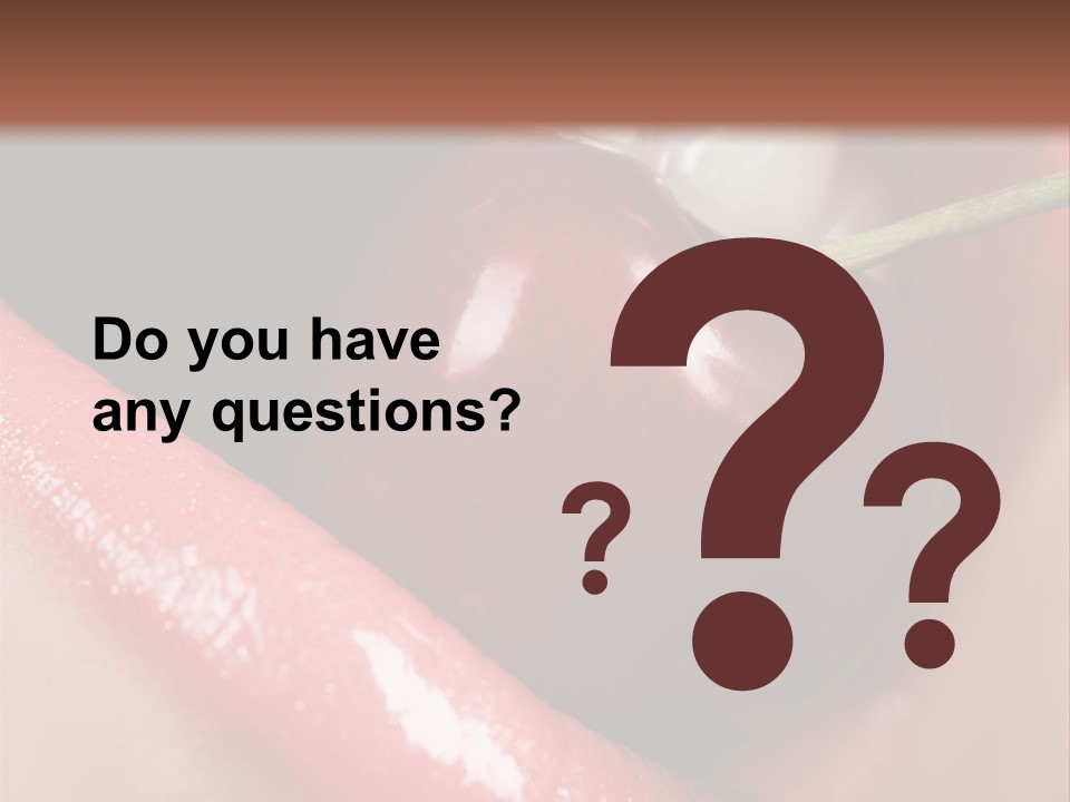 Makeup Berry Closeup PowerPoint Template