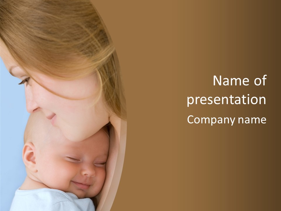 Mother And Baby PowerPoint Template