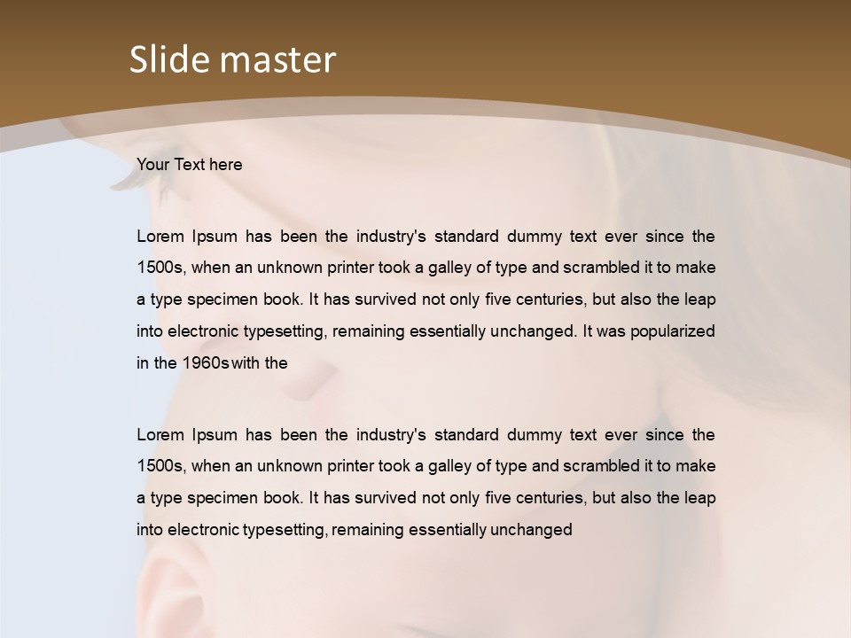 Mother And Baby PowerPoint Template