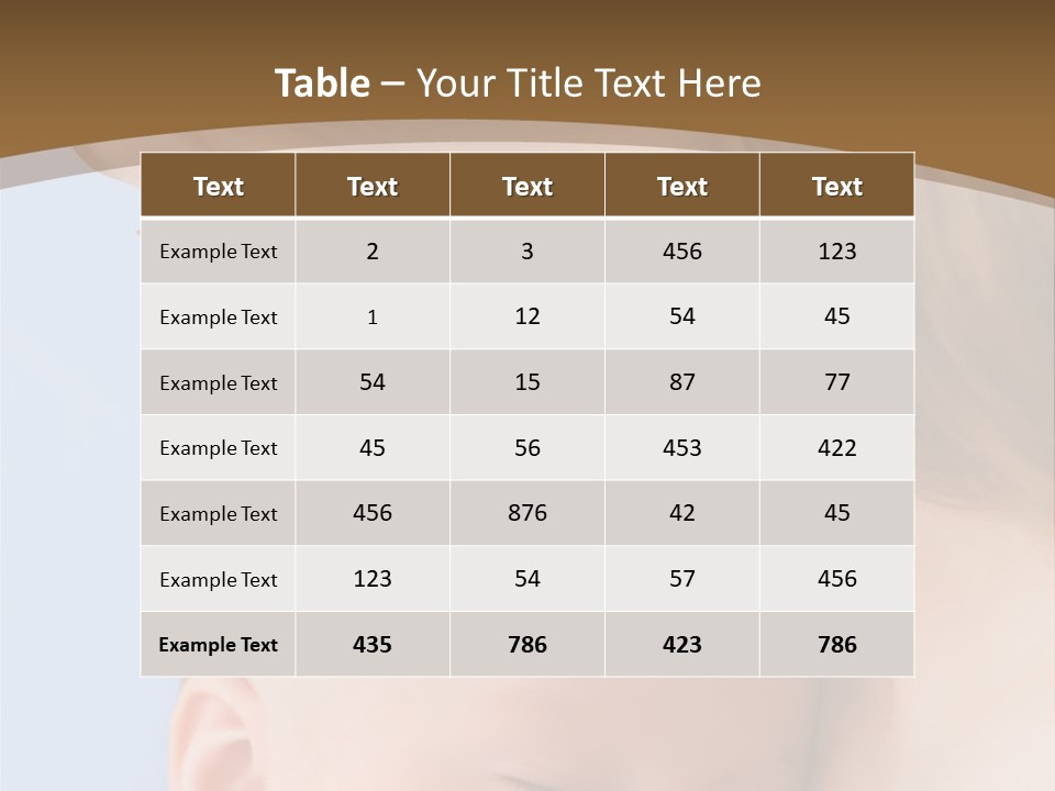 Mother And Baby PowerPoint Template