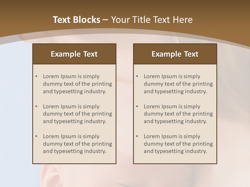 Mother And Baby PowerPoint Template
