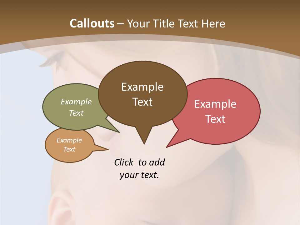 Mother And Baby PowerPoint Template