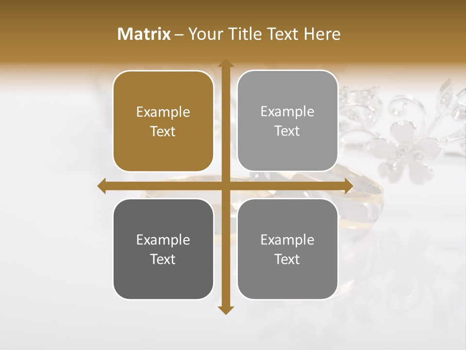 Wedding Rings Clipart PowerPoint Template