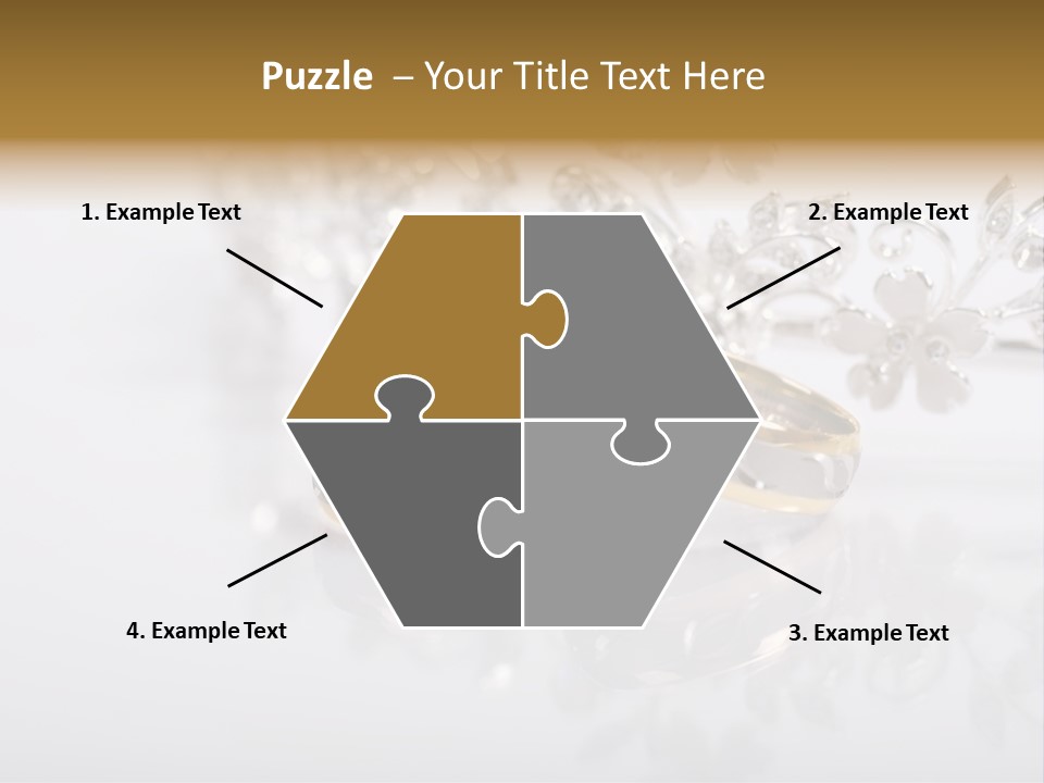 Wedding Rings Clipart PowerPoint Template