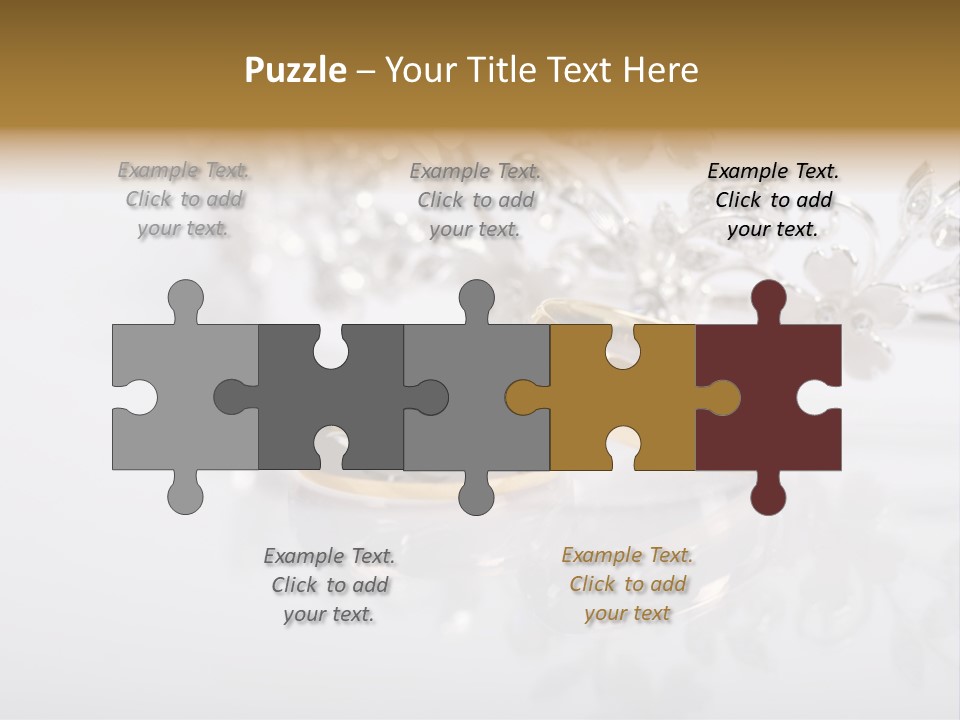 Wedding Rings Clipart PowerPoint Template