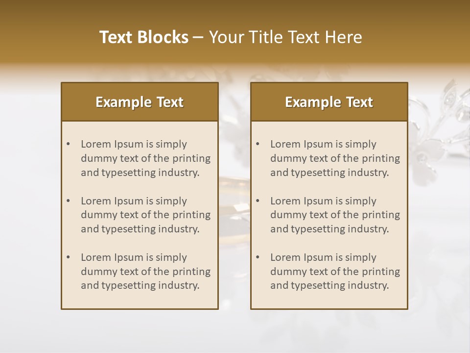 Wedding Rings Clipart PowerPoint Template