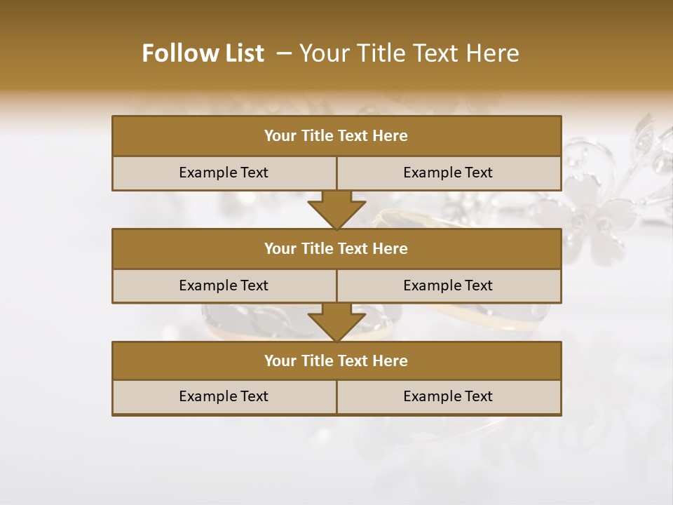 Wedding Rings Clipart PowerPoint Template