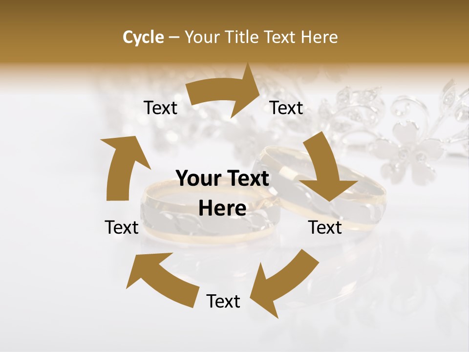 Wedding Rings Clipart PowerPoint Template